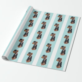 Dachshund Absolvent Geschenkpapier