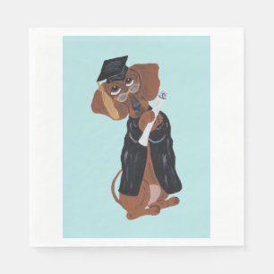 Dachshund Absolvent Serviette