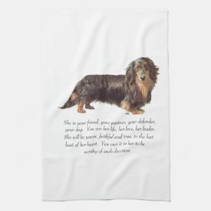 Dachshund-Andenken - Weiblich Geschirrtuch