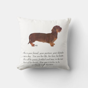 Dachshund-Andenken - Weiblich Kissen