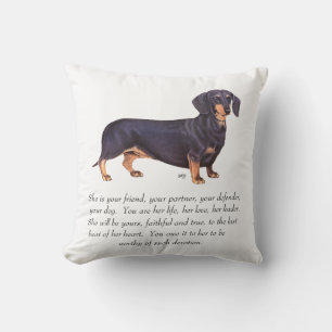 Dachshund-Andenken - Weiblich Kissen