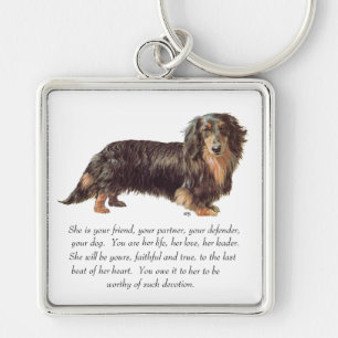 Dachshund-Andenken - Weiblich Schlüsselanhänger