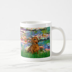 Dachshund (braun1) - Seerosen 2 Tasse