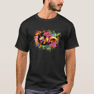 Dachshund Bunte Pop Wiener Hund Dachshund Rasse  T-Shirt