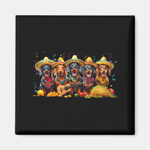 Dachshund Cinco de Mayo Wiener Dog Magnet