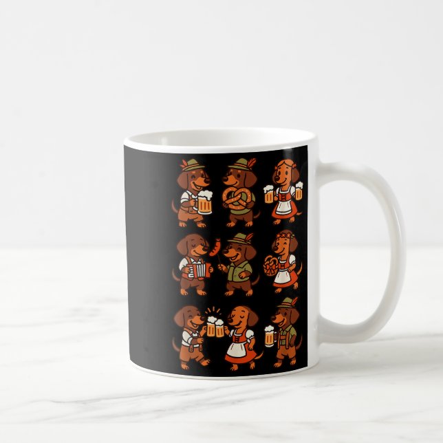 Dachshund Cute Sausage Dog German Men Women  Kaffeetasse (Rechts)