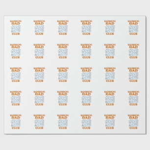Dachshund Dad Club Vintage Hund-Shirt-Design_1 Geschenkpapier