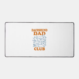 Dachshund Dad Club Vintage Hund-Shirt-Design_1 Schreibtischunterlage