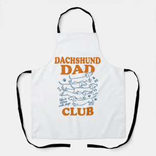 Dachshund Dad Club Vintage Hund-Shirt-Design_1 Schürze