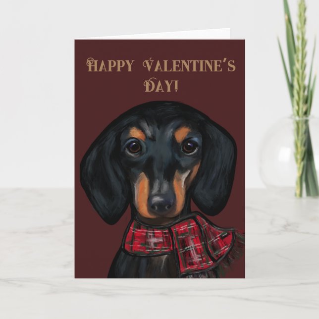 DACHSHUND      DANKESKARTE (Vorderseite)