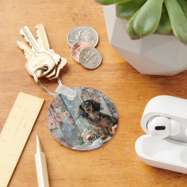 Dachshund-Dekoration für Hunde-Mamas beste Freundi Schlüsselanhänger (Schreibtisch)