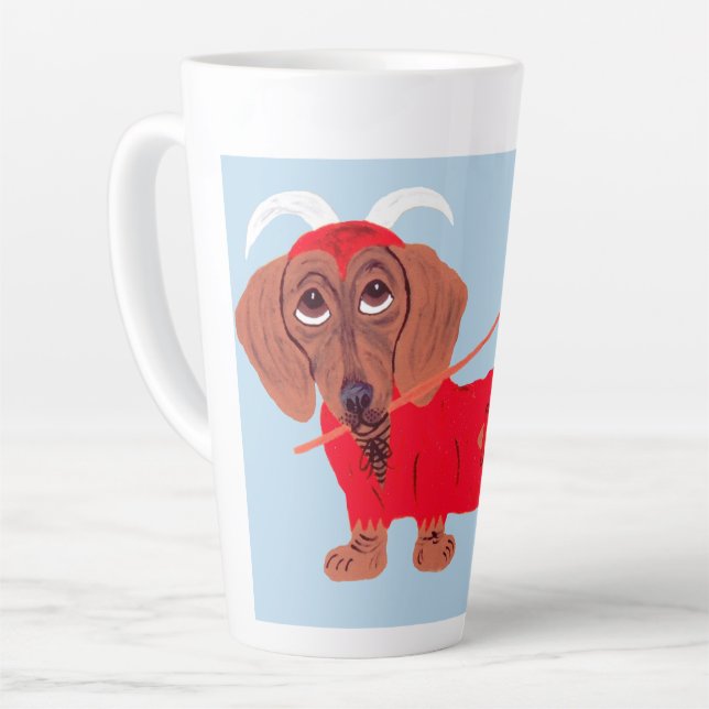 Dachshund Devil Milchtasse (Linke Ecke)