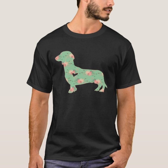 Dachshund Dog  Boho Woodland Chic  for Women T-Shirt (Vorderseite)