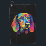 Dachshund Dog Easily Distracted By Wieners  Golfhandtuch<br><div class="desc">Dachshund Dog Easily Distracted By Wieners</div>