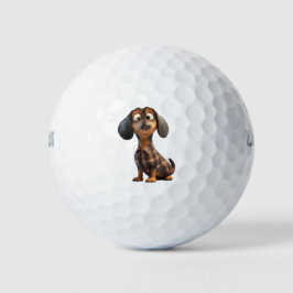 Dachshund Dog Lover Golf Balls Golfball