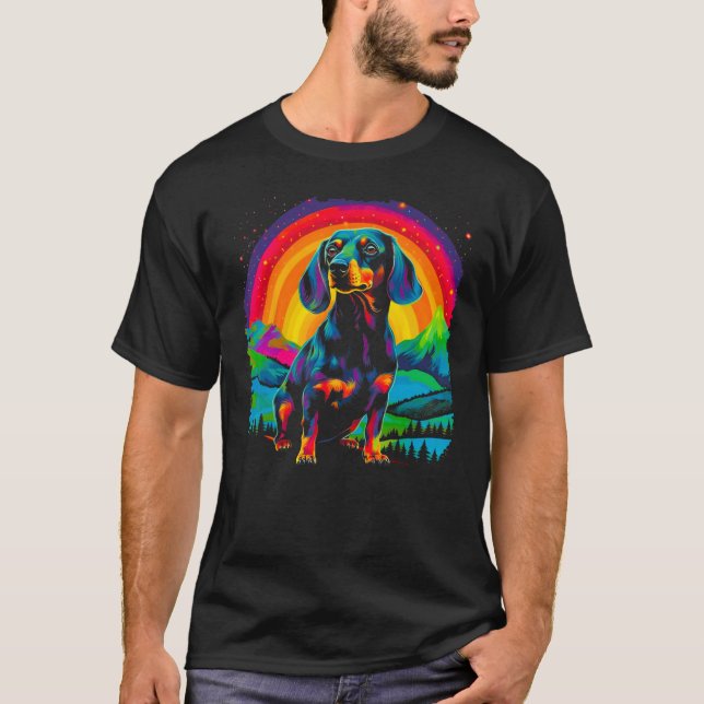 Dachshund Dog Nature T-Shirt (Vorderseite)