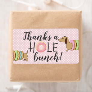 Dachshund & Donuts Party Danke ein Loch