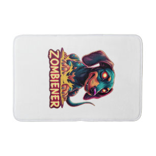 Dachshund Doxie Wiener Wurst Zombie Hund Halloween Badematte