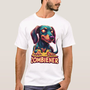 Dachshund Doxie Wiener Wurst Zombie Hund Halloween T-Shirt