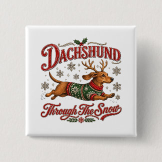 Dachshund durch den Schnee Button