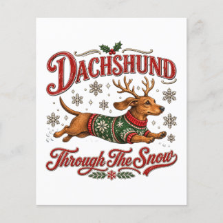 Dachshund durch den Schnee Flyer