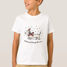 Dachshund durch den Schnee - Weihnachts-T-Shirt T-Shirt