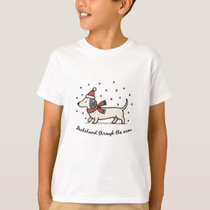 Dachshund durch den Schnee - Weihnachts-T-Shirt T-Shirt