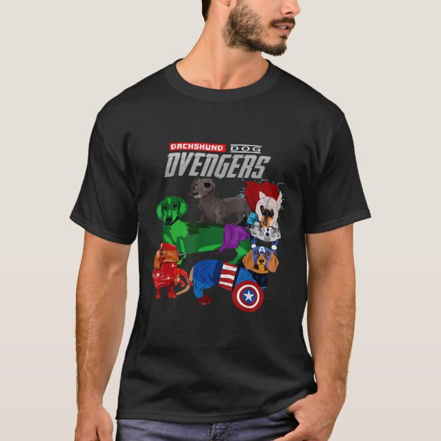 Dachshund Dvengers T-Shirt (Vorderseite)