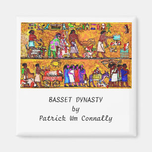 DACHSHUND-DYNASTIE durch Patrick Wm Connally Magnet