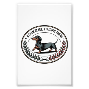 Dachshund Ein ruhiges Herz, ein treuer Freund Fotodruck