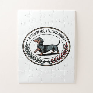 Dachshund Ein ruhiges Herz, ein treuer Freund Puzzle