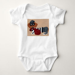 Dachshund Einbrecher Baby Strampler