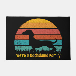 Dachshund-Familien-Türmatte Fußmatte