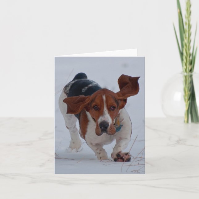 Dachshund fasten karte (Vorderseite)