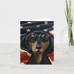DACHSHUND FEIERTAGSKARTE