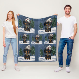 Dachshund fleecedecke