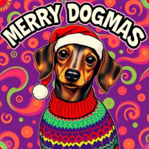 Dachshund Frohe Dogmen Sweatshirt