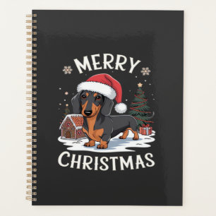 Dachshund Frohe Weihnachten Klassisches T-Shirt Planer