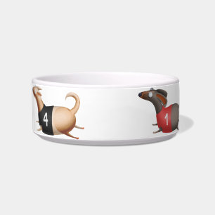 Dachshund-Futter-Schüssel Wiener Dog Races Pet Bow Napf