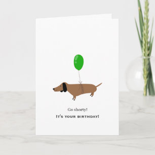 Dachshund Geburtstag Humor Charmant Niedlich Spiel Karte