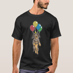 Dachshund Geburtstagsballons T-Shirt
