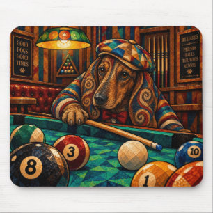 Dachshund, Geometrisches Mosaik Mousepad