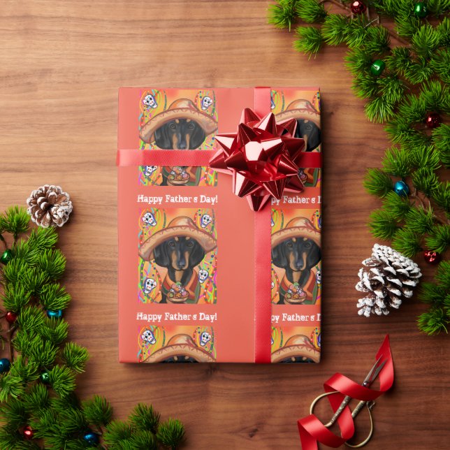 DACHSHUND      GESCHENKPAPIER (Feiertagsgeschenk)