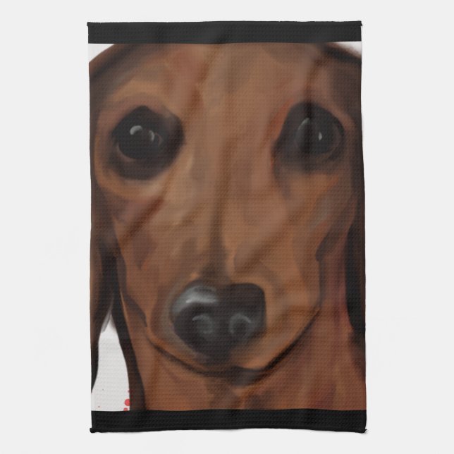 DACHSHUND                 GESCHIRRTUCH (Vertikal)