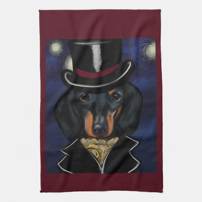 DACHSHUND        GESCHIRRTUCH (Vertikal)