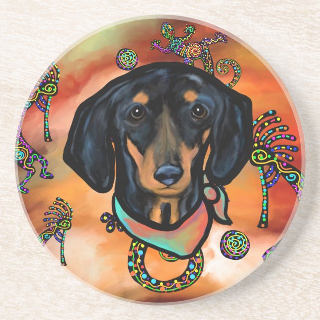 DACHSHUND GETRÄNKEUNTERSETZER (Vorne)