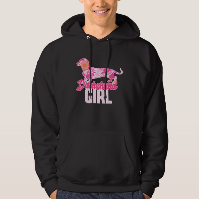 Dachshund Girl  3 Hoodie (Vorderseite)