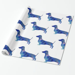 Dachshund Glänzendes Geschenkpapier, 76 cm x 1,8 m Geschenkpapier