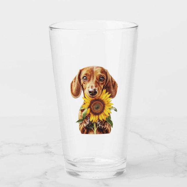 Dachshund Glas (Vorderseite)