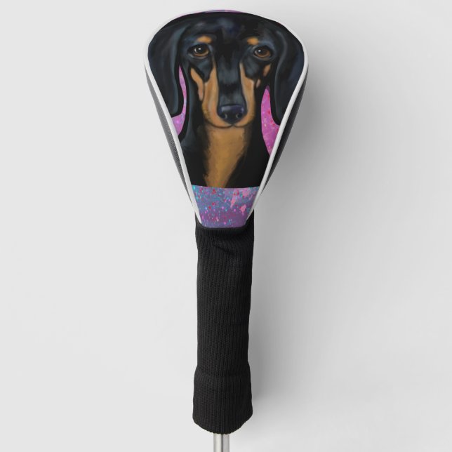 Dachshund Golf Headcover (Vorderseite)